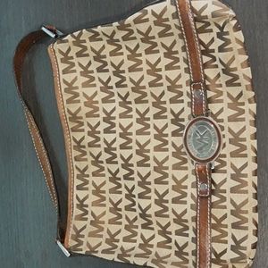 Michael Kors tote, signature brown print